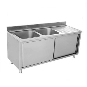 Sudoper 2 korita L + ploha, zatvoren - Slika 1