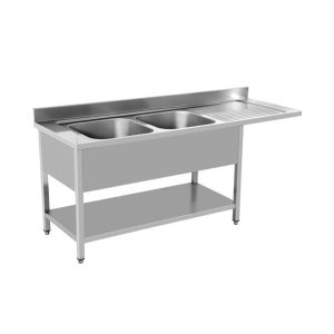 Sudoper za perilicu L, 2 korita - Slika 1